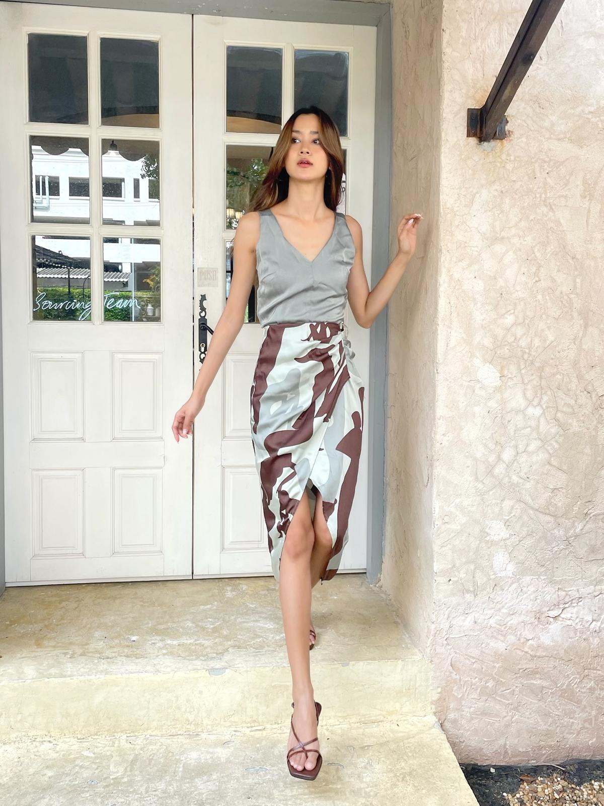 V-Neck Cami Top - Green