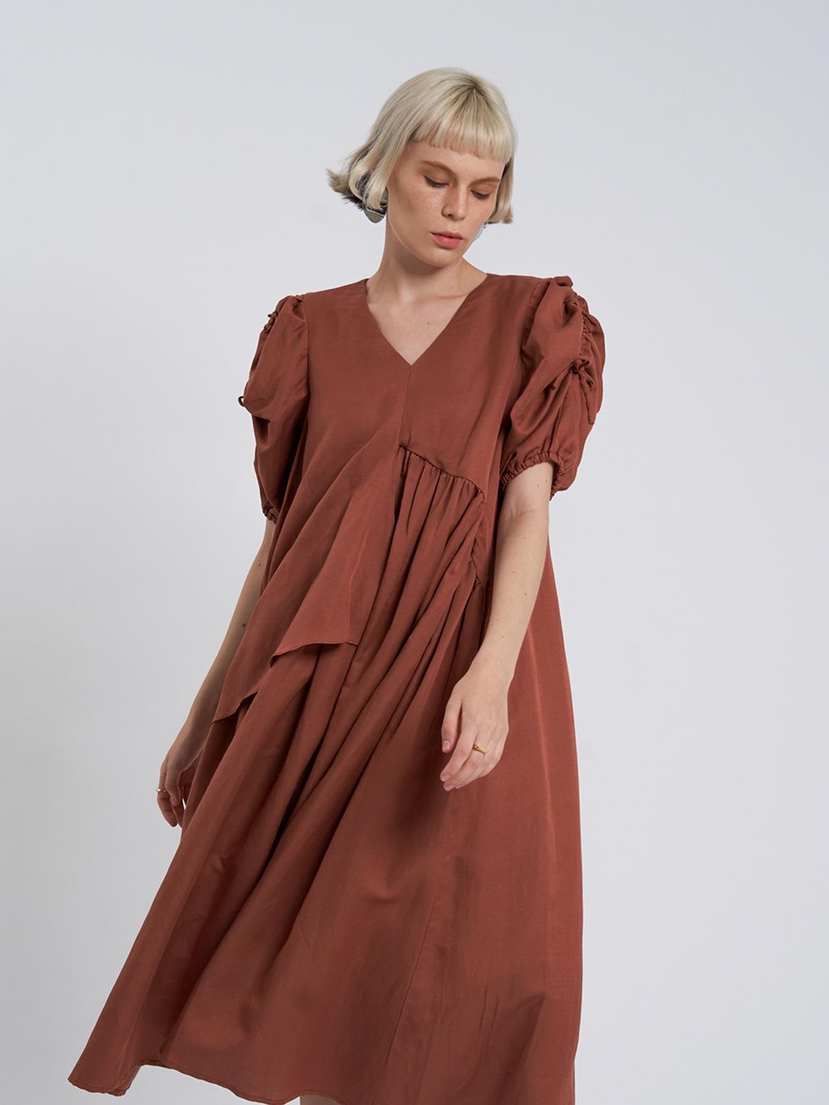 Solina Dress - Coral