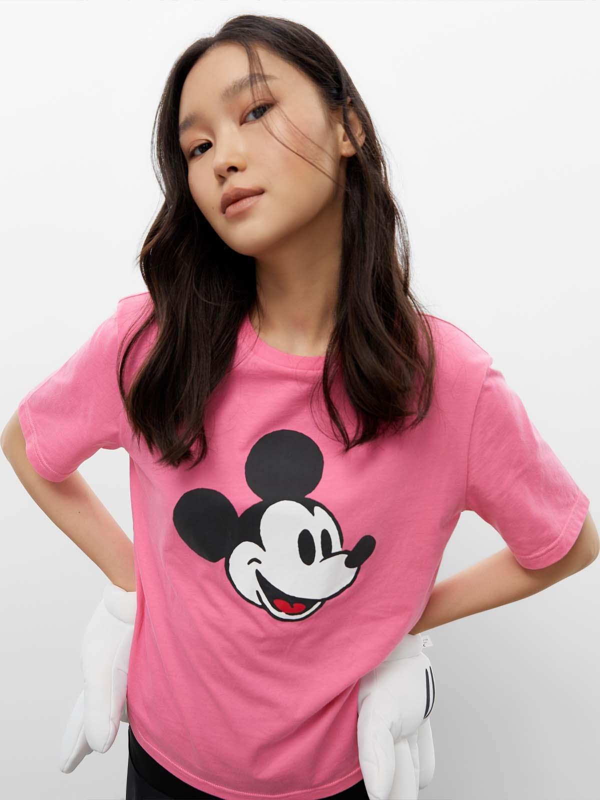 Mickey & Minnie Sustainable Graphic Tee - Pink