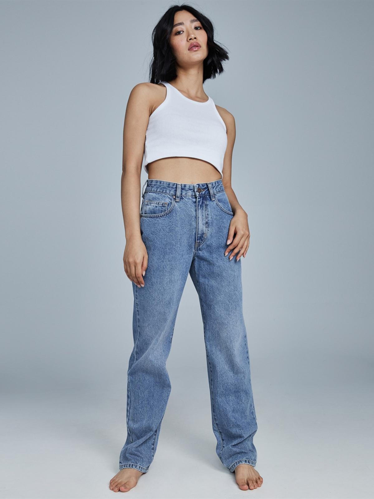 Petite Straight Jeans - Wategos Blue