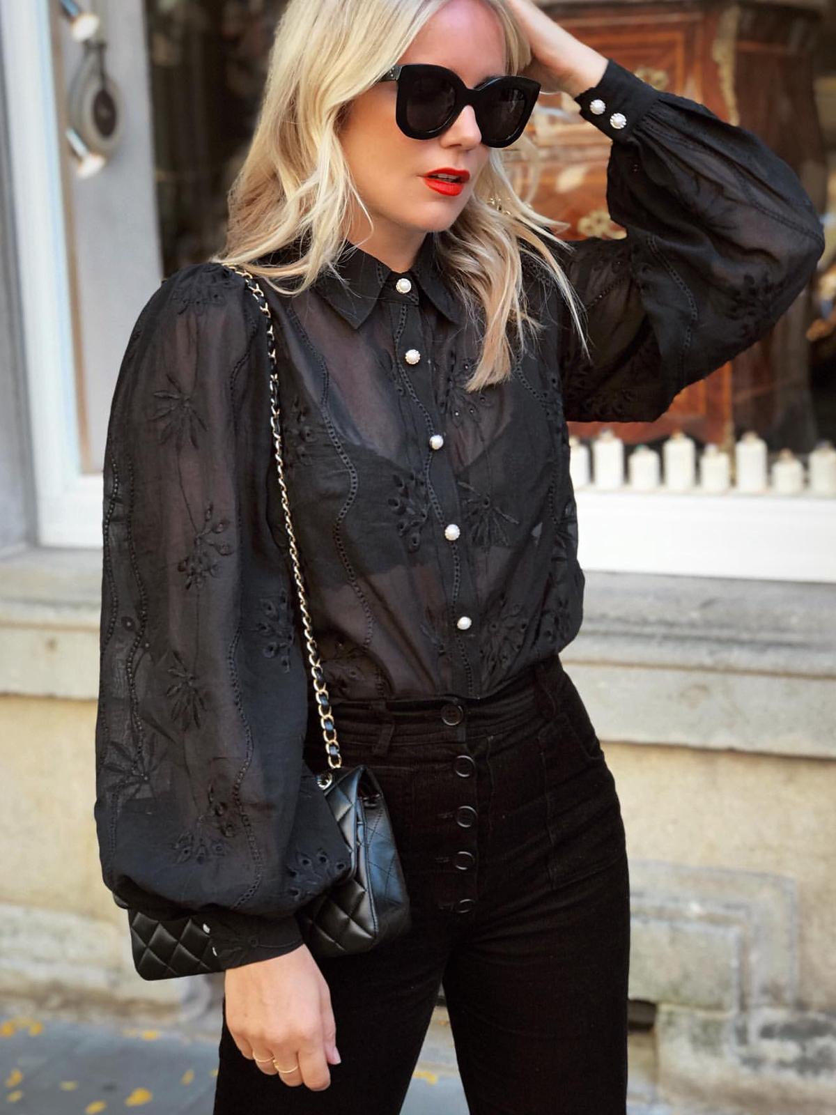 Elise Blouse - Black
