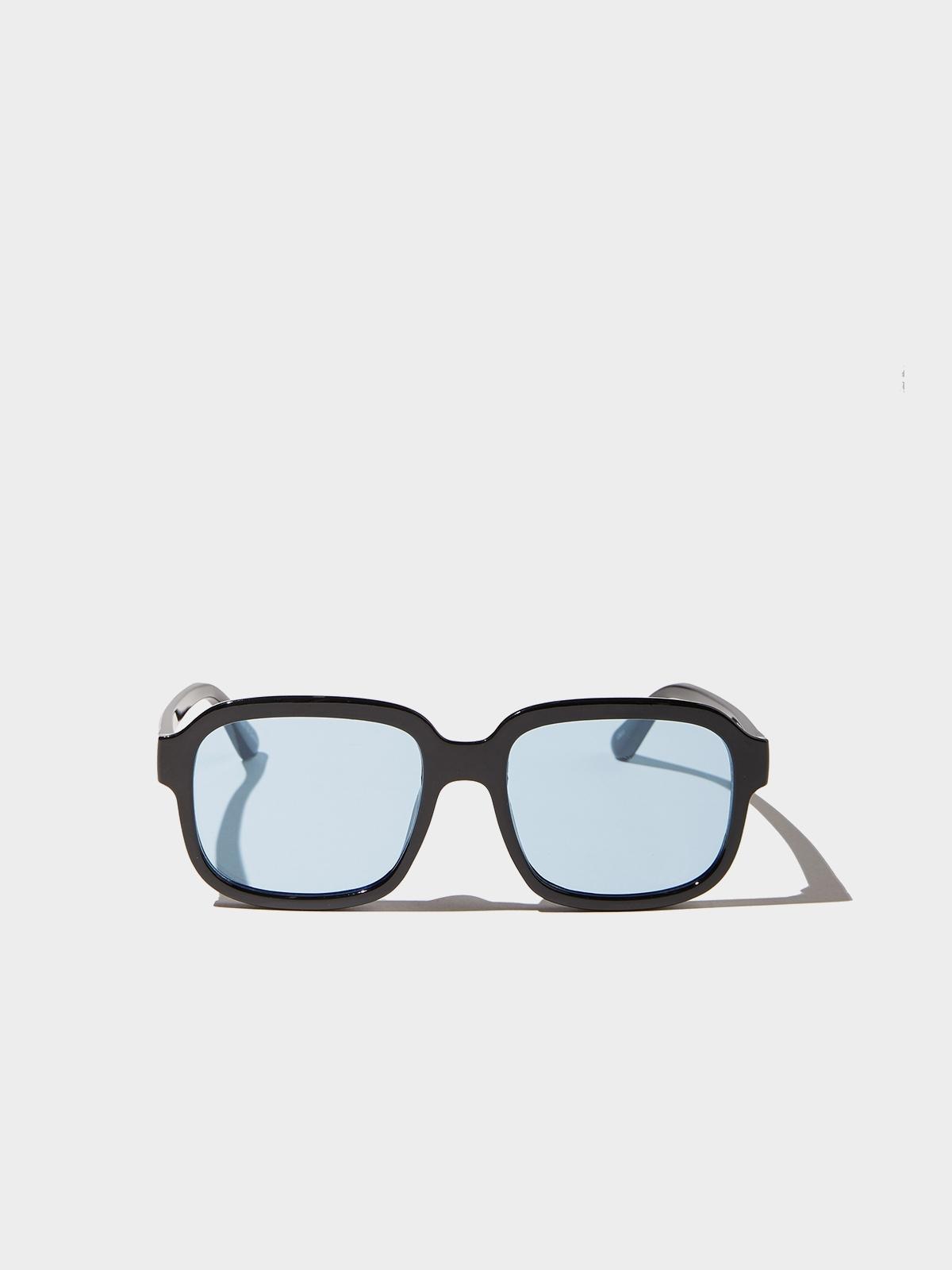 Stevie Square Sunglasses - Black/Blue