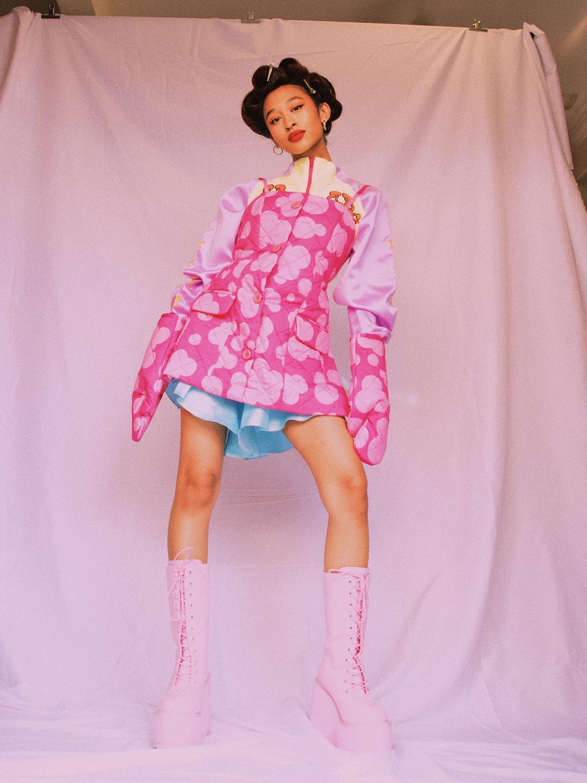 Hot Pink Lava Apron Set - Pink