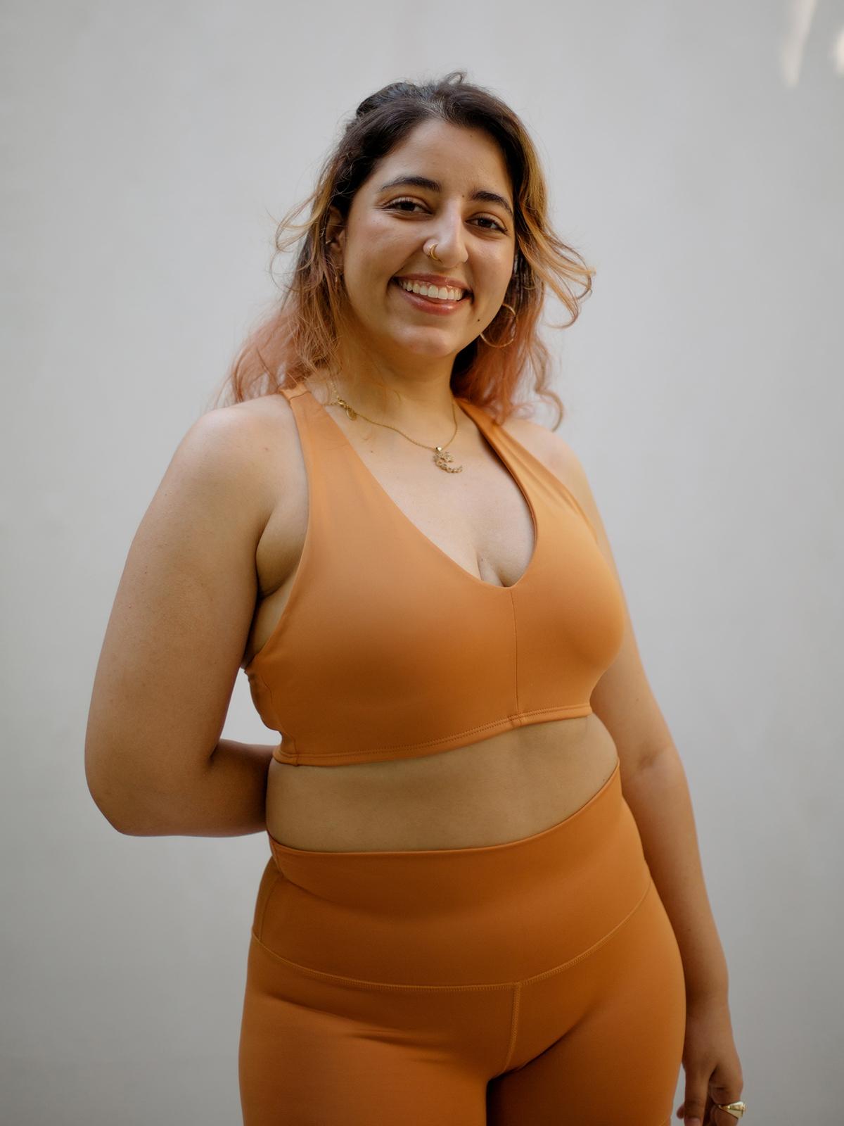 Go With The Flow Bra - Orange/Brown