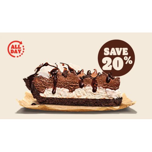 Treat yourself to dessert with a Hershey’s Sundae Pie for just $3.65.