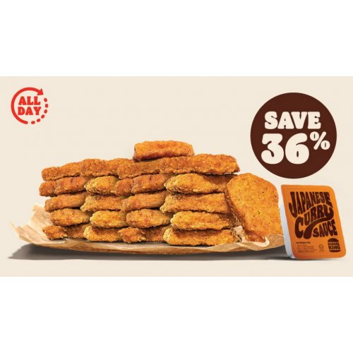 Feast on 22pcs of our Golden BK Nuggets