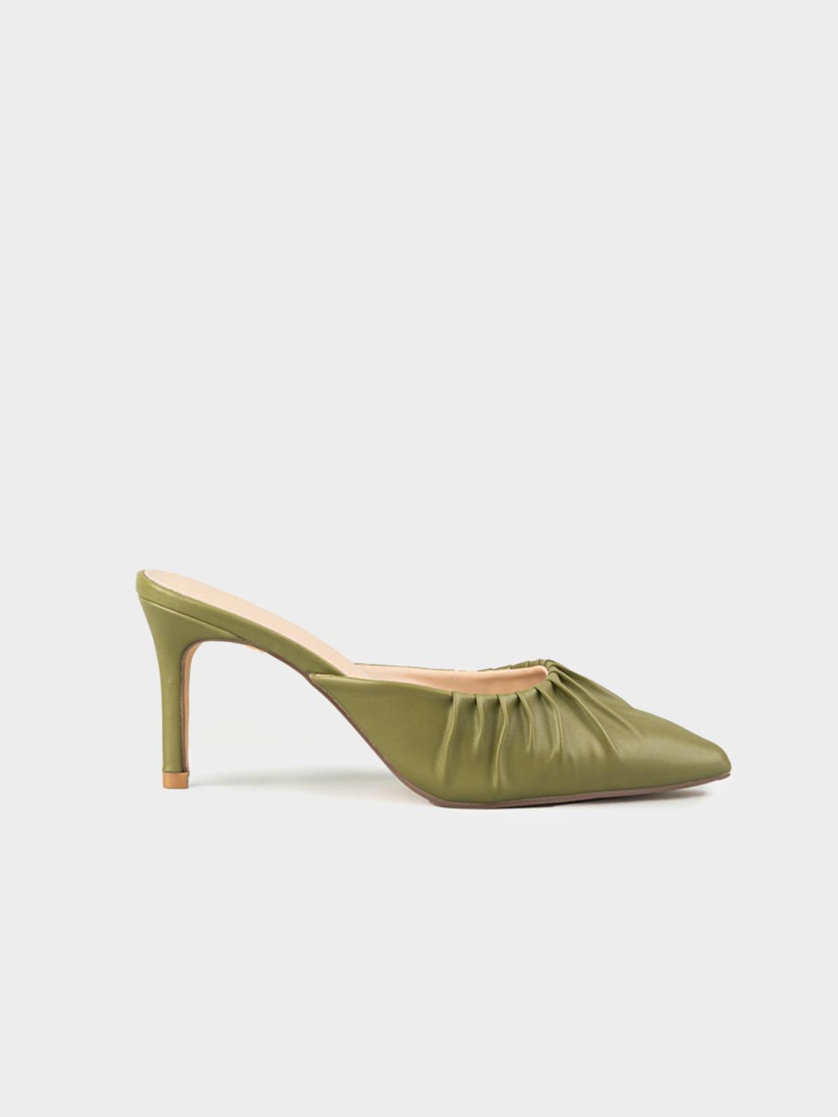 Crumble Heel Mule - Green