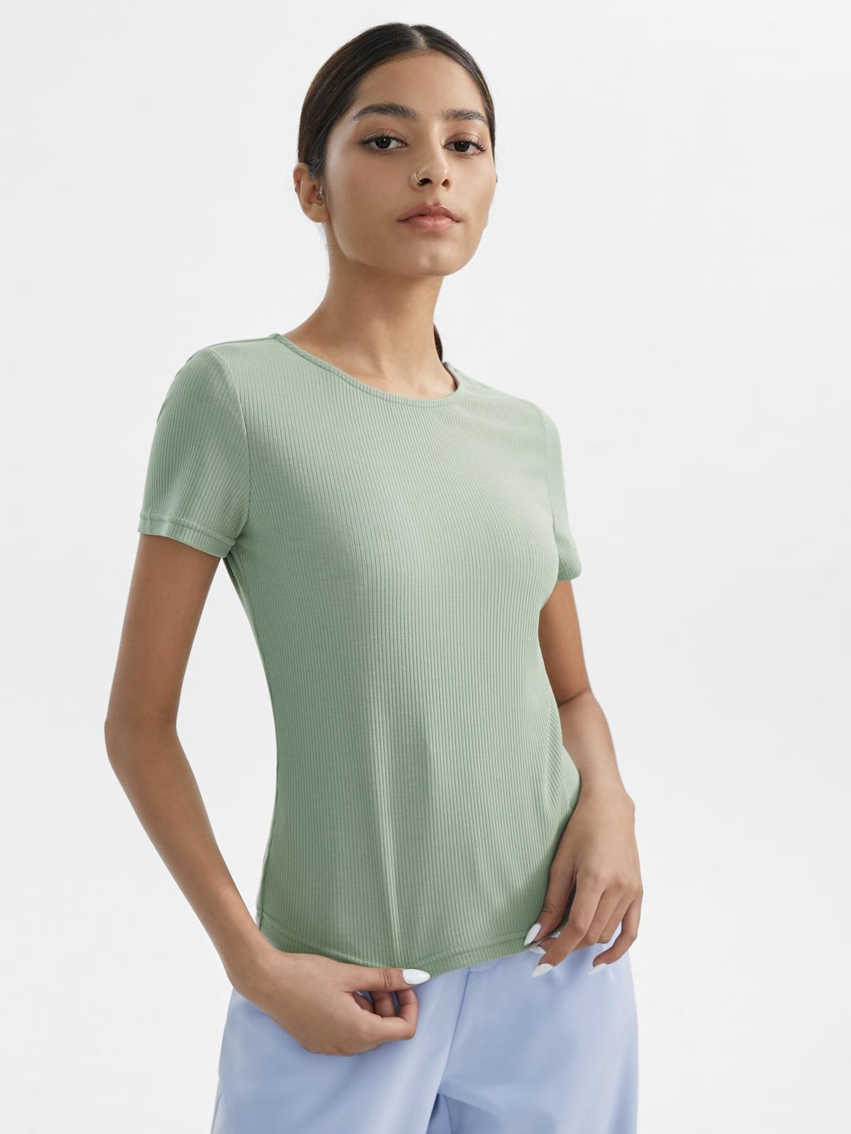 Crew Neck Basic Tee - Green