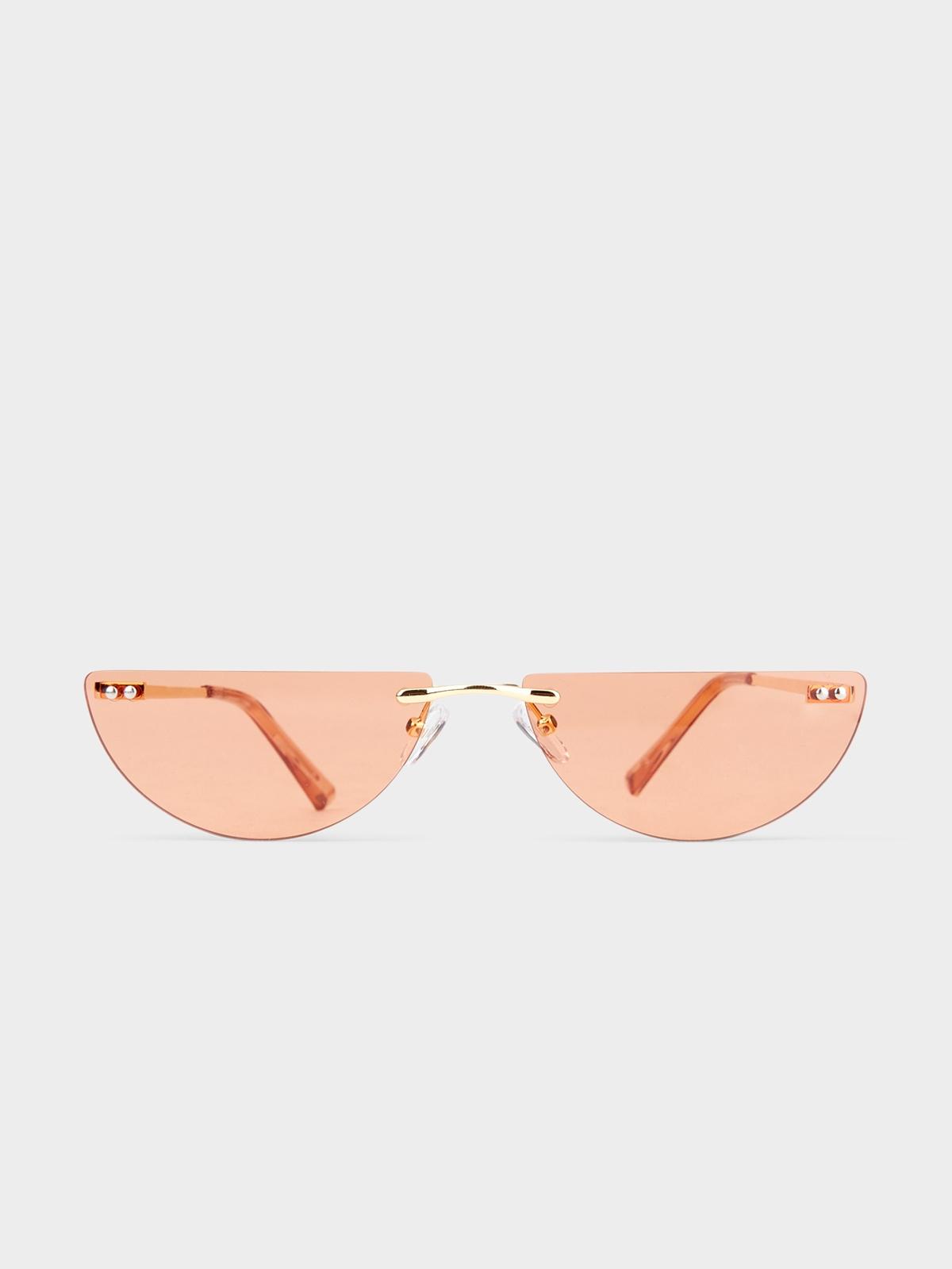 Half Moon Sunglasses - Nude