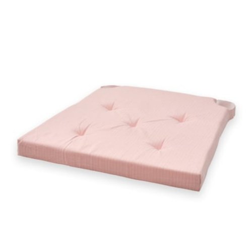 JUSTINA Chair pad, pink/white, 42/35x40x4 cm - 4 pieces