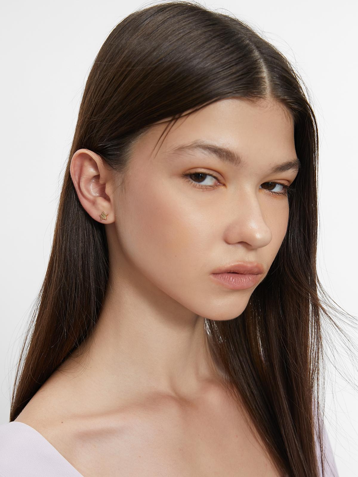 Stud Earrings - Gold