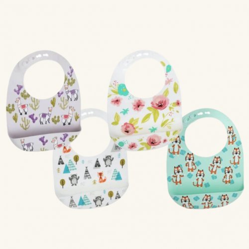Nuby Super Soft Printed Silicone Bib