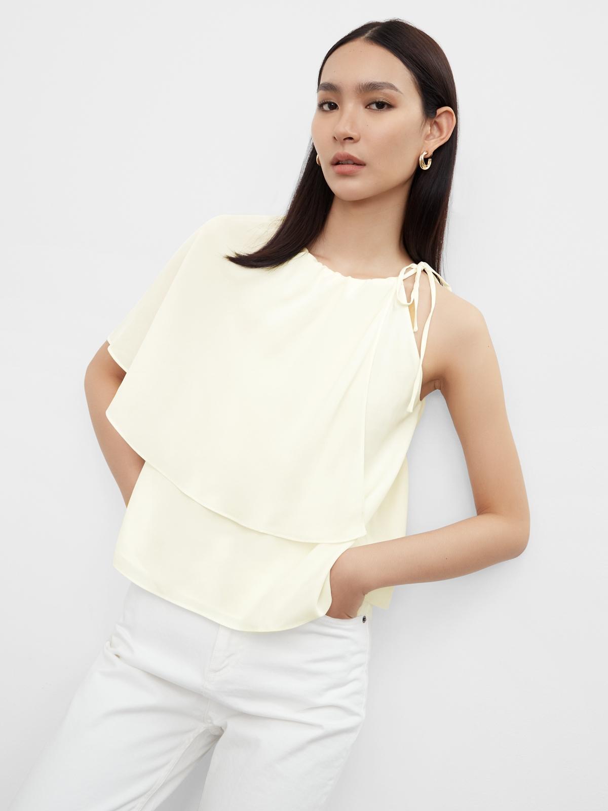 Cape Style Layered Cami - White