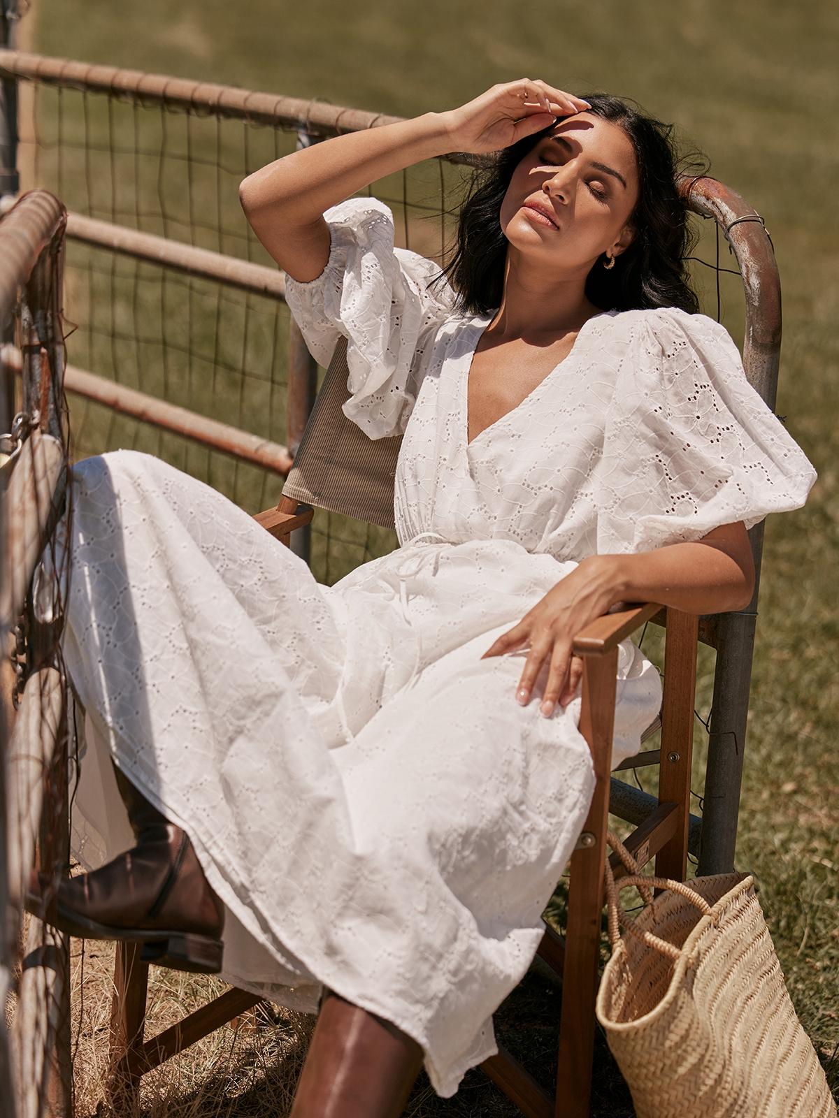 Elodie Maxi Dress - White