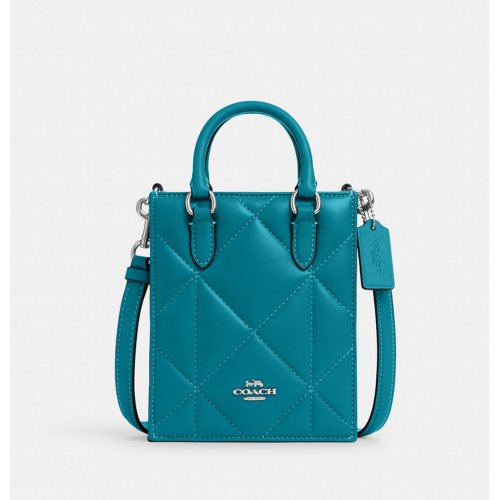 North South Mini Tote With Puffy Diamond Quilting